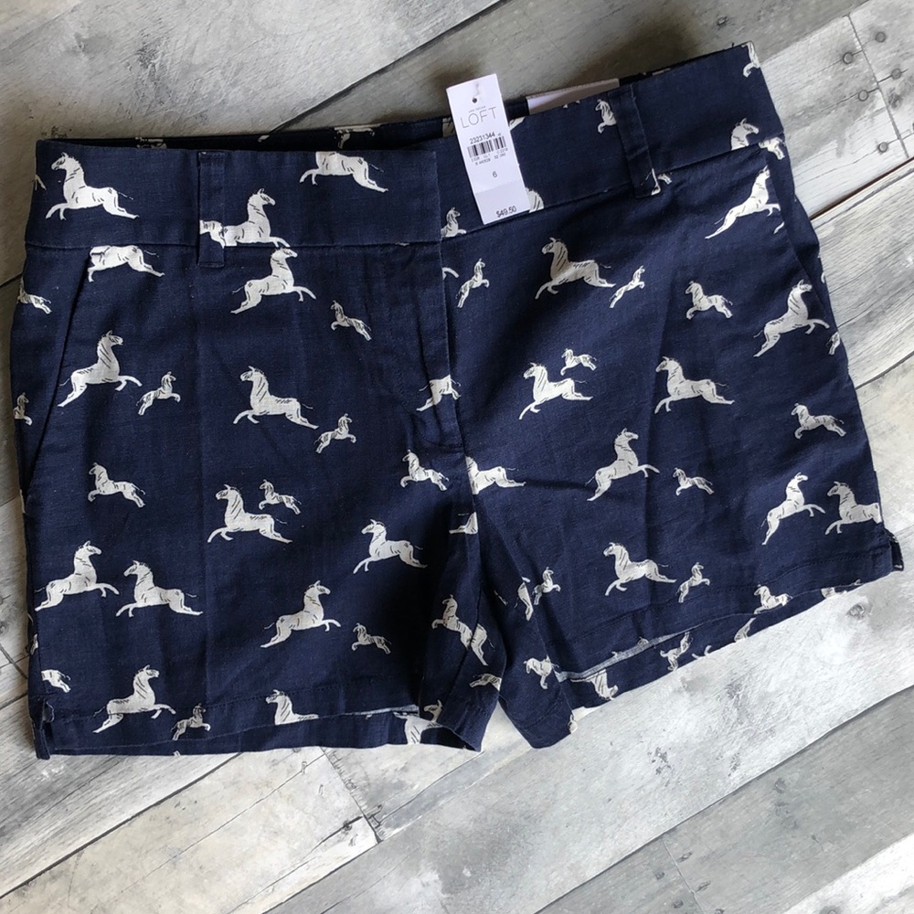Loft Linen blend Rivera shorts